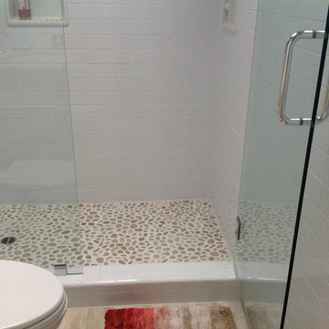 Pebble Tile Installation Photos
