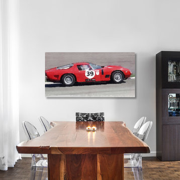 "Ferrari 250 GTB SWB Bizzarrini Watercolor" Fine Art Print