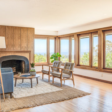 Contemporary with Warm Wood Accents
