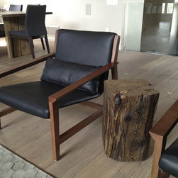 Urban Tree Salvage - Solid Wood Reclaimed Cube Side Table - Side Tables And End Tables