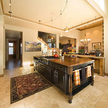 Towel bar on island