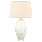 Elk Home - Elk Home S0019-7990 Gallus - 1 Light Table Lamp - The Gallus table lamp presents a classical, two haGallus 1 Light Table White Glaze Round Ha *UL Approved: YES Energy Star Qualified: n/a ADA Certified: n/a  *Number of Lights: 1-*Wattage:150w A21 3-Way bulb(s) *Bulb Included:No *Bulb Type:A21 3-Way *Finish Type:White Glaze