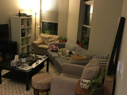 weird layout living room