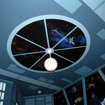 Star Wars: The Force Awakens Murals in a bedroom by Tom Taylor of Mural Art LLC