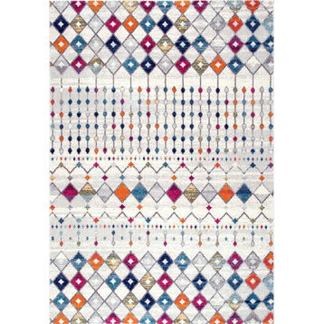 Moroccan Blythe Contemporary Area Rug, Multi, 8'x10'