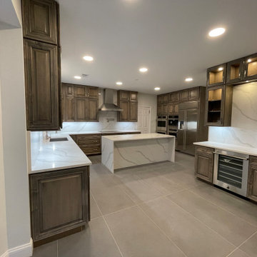 Modern Kitchen Remodel with New Layout and Quartz Countertops