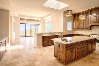 Photo of a large contemporary kitchen in Other.