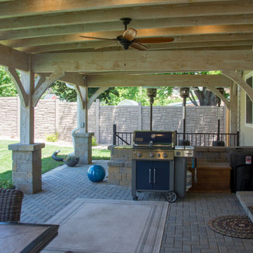 Bleach Timber Pavilion Pergola Outdoor Living Area