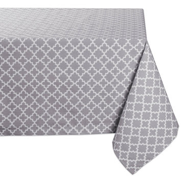 DII Gray Lattice Tablecloth
