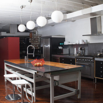 My Houzz: Artists Share a Colorful Industrial Loft and Studio