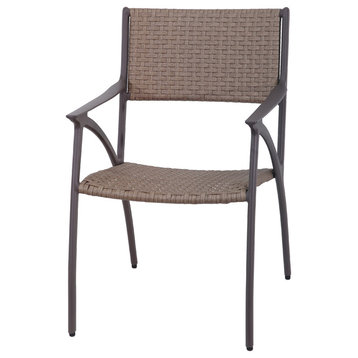 Amari Woven Dining Chairs, Set of 2, Carbon, Mist Woven