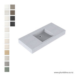 Beach 1200 Single Stone Vanity Top By Plumbline - Bathroom Basins