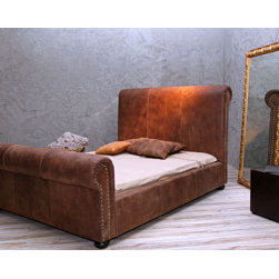 Gold frame floor mirror in bedroom - Floor Mirrors