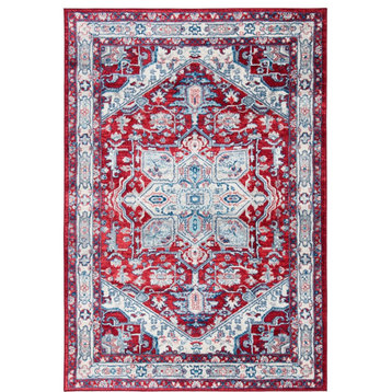Safavieh Brentwood BNT852 Rug 5'3"x7'6" Red/Ivory Rug