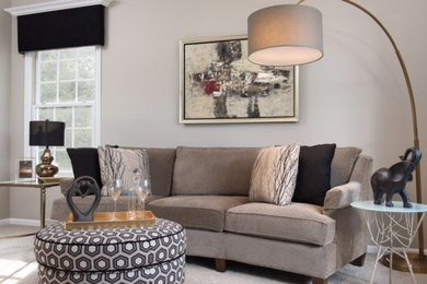 Living room - transitional living room idea in New York