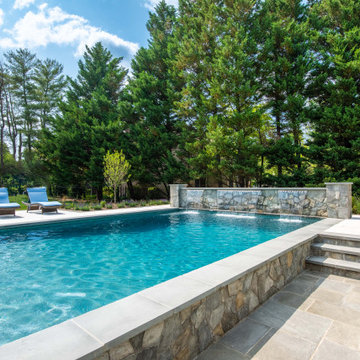 Custom Pool & Fire Pit in McLean