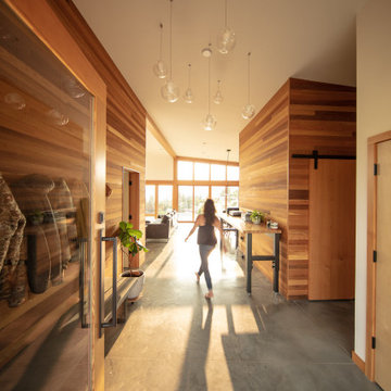 Mud Room to Open Living Kitchen