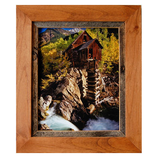 Cornerblock Frame in Driftwood - 16x20