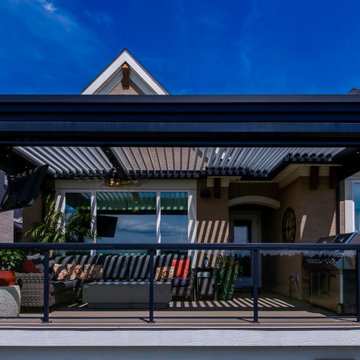 SE Calgary Custom Made Adjustable StruXure Pergola with Decorative Cornice