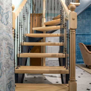 Проект 18 - Деревянная лестница из бука для НТВ