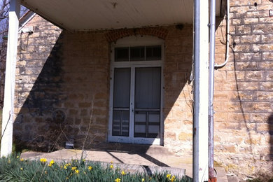 Inspiration for a farmhouse exterior home remodel in Other