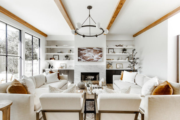 Farmhouse Family Room by Rose Rock Properties