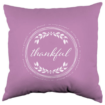 So Very Grateful Double Sided Pillow, Lilac
