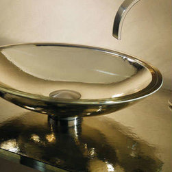 Vitraform 260-M Large Freestanding Vessel Oval Basin - Mirror - Products
