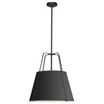Dainolite - Dainolite TRA-331P-BK-WH Trapezoid, 3-Light Trapezoid Pendant - TRA-331P-BK-WH3 Light Trapezoid Pendant available in multiple fiTrapezoid 3 Light Tr BlackUL: Suitable for damp locations Energy Star Qualified: n/a ADA Certified: n/a  *Number of Lights: 3-*Wattage:60w E26 Medium Base bulb(s) *Bulb Included:No *Bulb Type:E26 Medium Base *Finish Type:Black