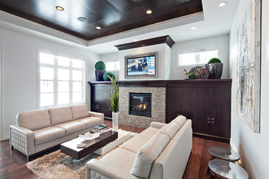Living room - traditional living room idea in Calgary