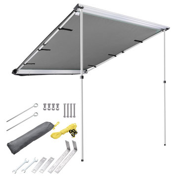 4.6x6.8Ft Car Side Awning Rooftop Pull Out Tent Shelter for Camping Picnic