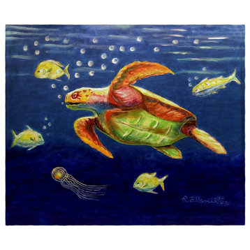 Betsy Drake Sea Turtle Throw