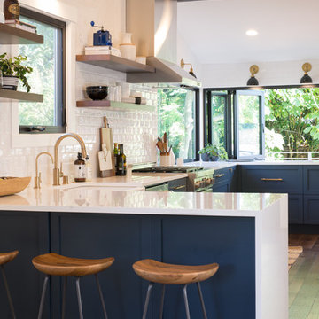 Blue and White Kitchen Wallingford, Seattle
