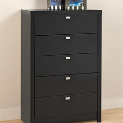 Prepac Black Series 9 Designer 5-Drawer Chest - Products