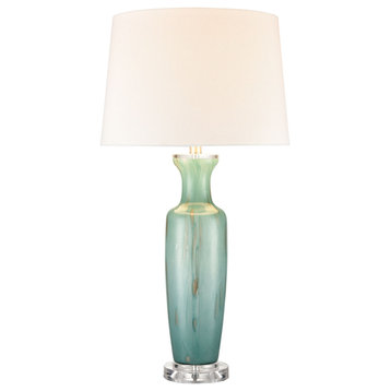 ELK HOME S0019-8040 Abilene Glass Table Lamp In Green