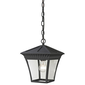 Thomas Lighting Ridgewood 1-Lt Pendant Lantern 8411EH/65 - Matte Textured Black