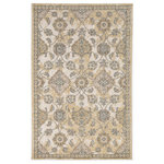KAS - KAS Ria 6820 Ivory Sand Sofia Area Rug, 5'3"x7'7" - Create an elegant living space with these vintage traditional rugs. Our Ria Collection is soft in color and timeless in pattern, creating the perfect centerpiece for any room. Machine woven of wool in China with a 0.5" pile height.