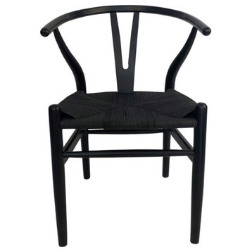 Dining Chair Black (Set Of 2) Black Scandinavian