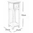 Traditional Set of 2 Bedside Tables With Storage Drawer, White