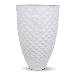 AuthenTEAK Lightweight Fiberglass Planters - Outdoor Pots And Planters