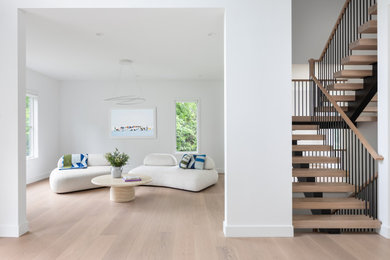 Living room - contemporary living room idea in New York