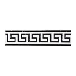 Merola Tile Pichet Barra Grega Greek Key Ceramic Listello Wall Trim Tile - Accent Trim And Border Tile