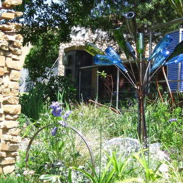 Eclectic, fun Gardening with recycled materials