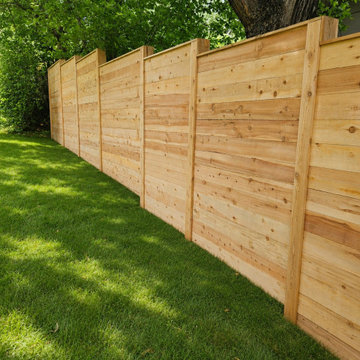 Horizontal Cedar Privacy Fence