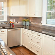White Cabinets with Henley Top
