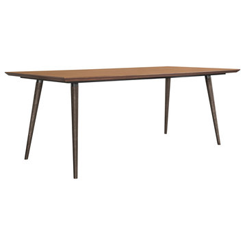 Coco Rustic Oak Wood Dining Table, Balsamico