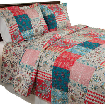 Mallory Quilt Set, Full/Queen, 3-Pieces