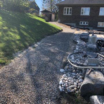 Sloped Pathway Install