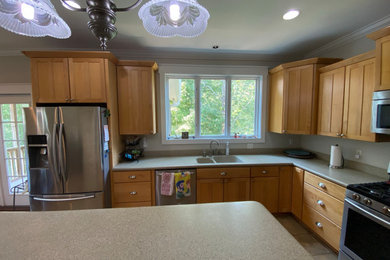 Inspiration for a transitional kitchen remodel in Other