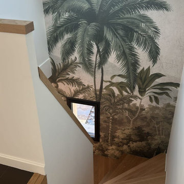 Rénovation d'un escalier et d'une entrée